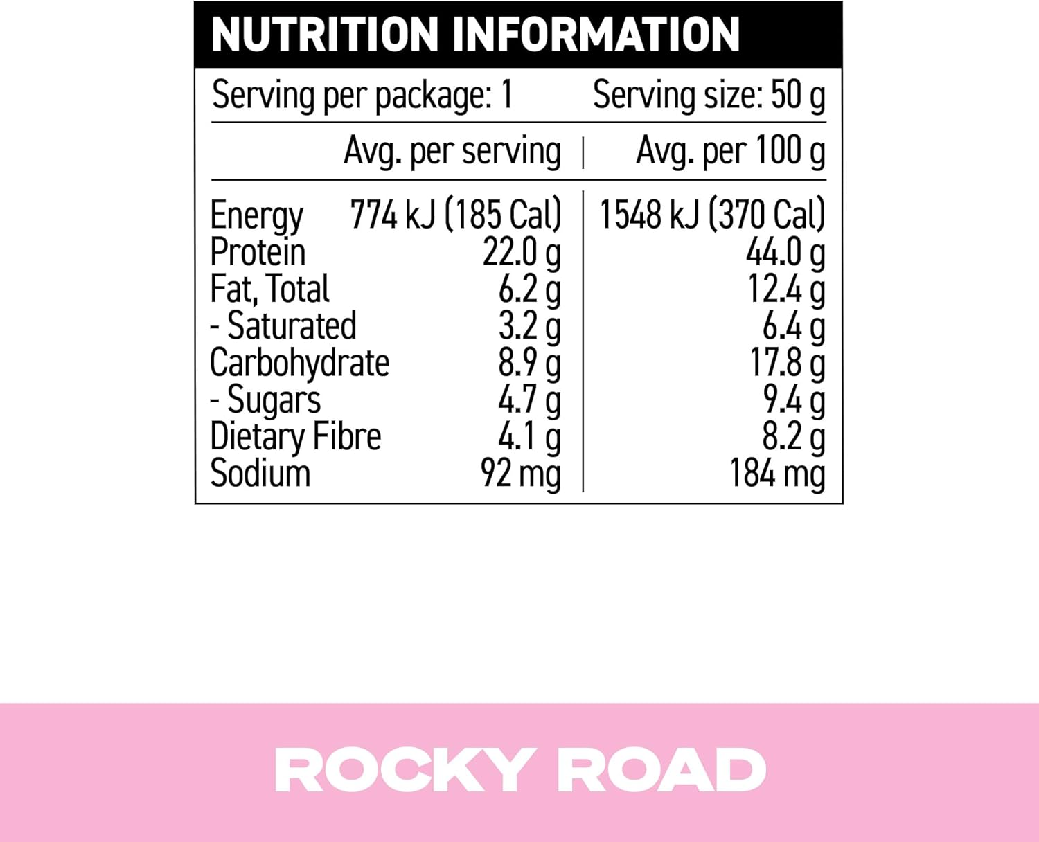 Protein Crisp Bar Rocky Road Pack of 12 X 50G image number 1