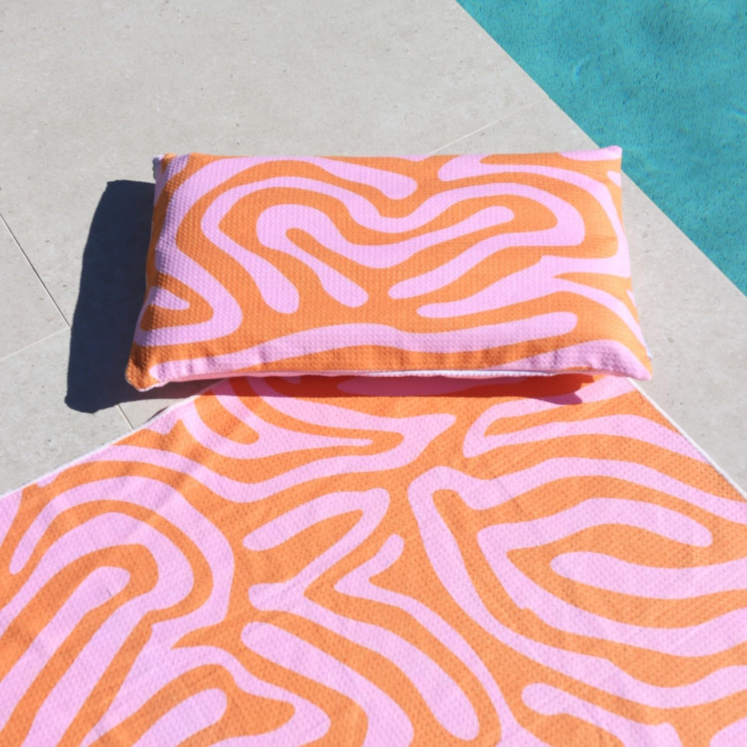Splosh Beach Bliss Palms Beach Pillow, 51 X 31 X 8 Cm, Orange image number 2