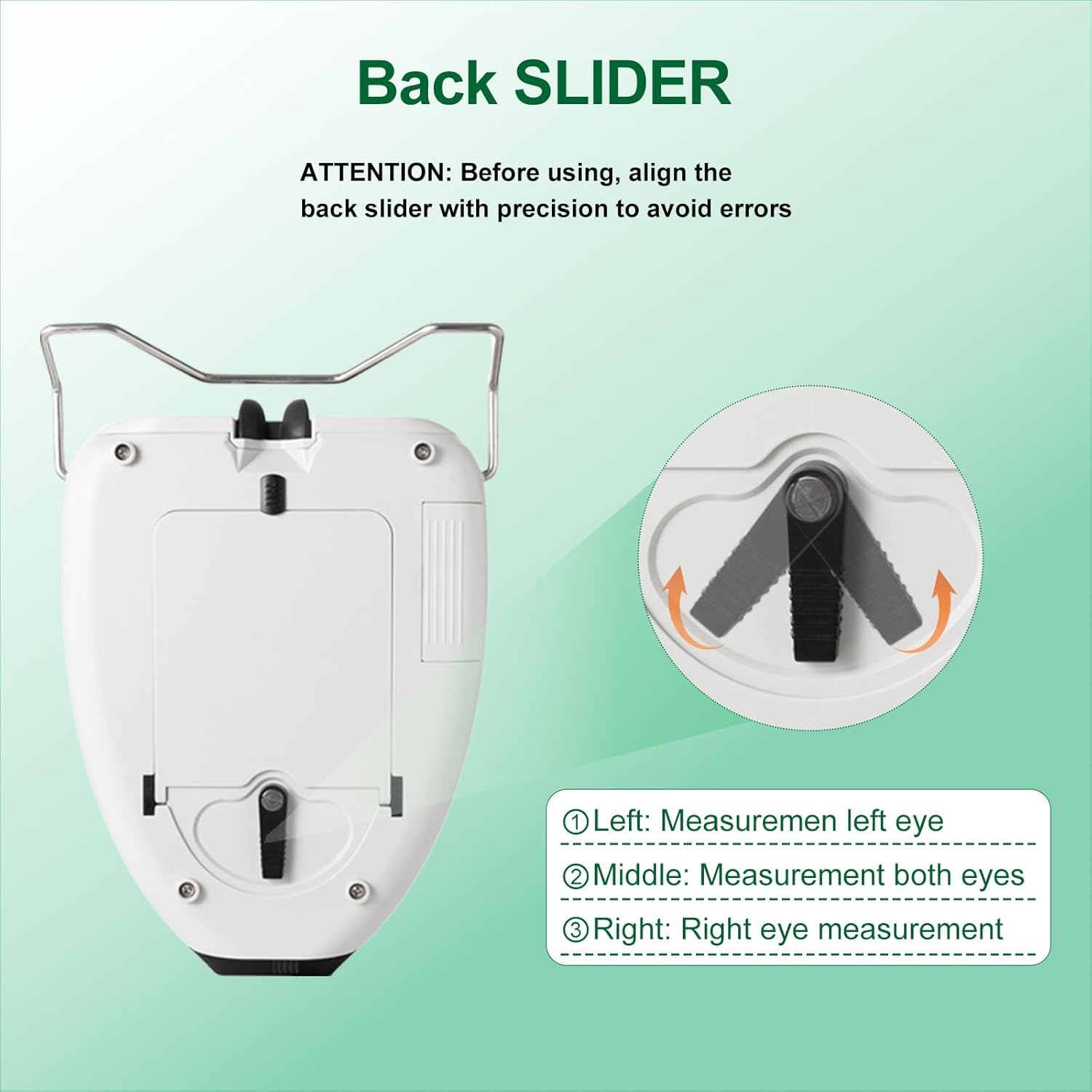 AISITESY Optical Digital Pupillary Distance Meter Led Pd Meter Pupilometer Interpupillary Distance Measuring Tool Ophthalmic Equipment with LCD Display Optical Pd Pds（Battery Not Included）