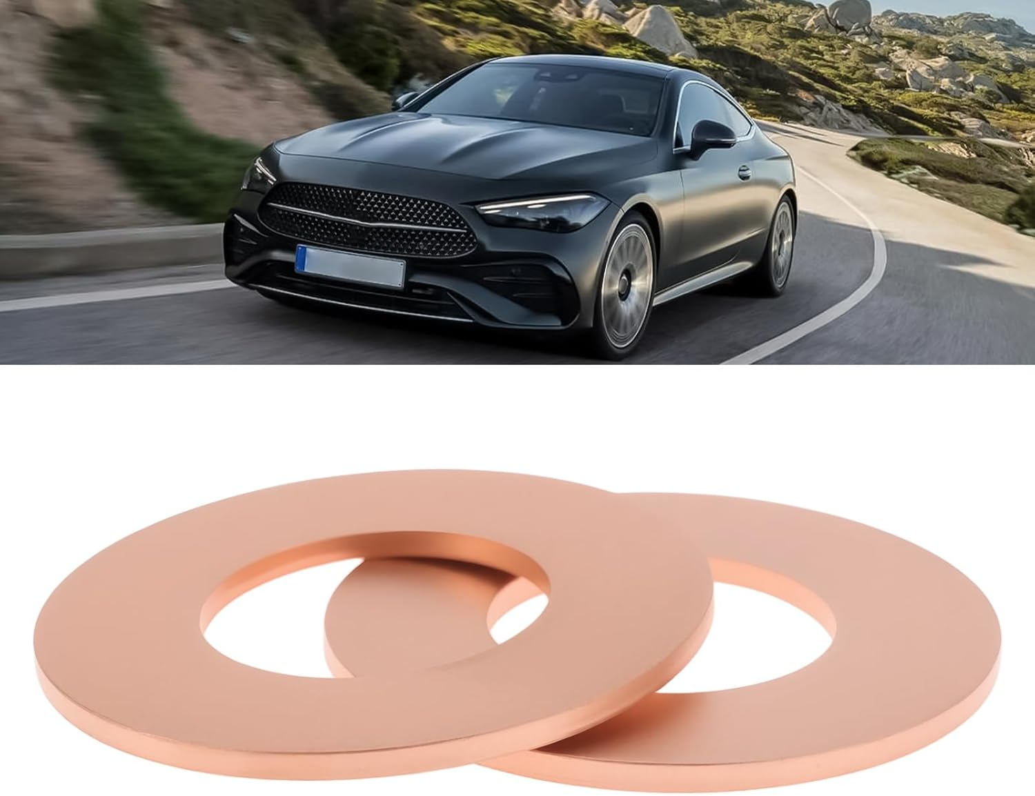 SG Store 10Pcs Sealing Ring Oil Drain Plug Car Oil Drain Plug Gasket A1402710060 Compatible with Mercedes-Benz 722.6 20X10X1Mm image number 3