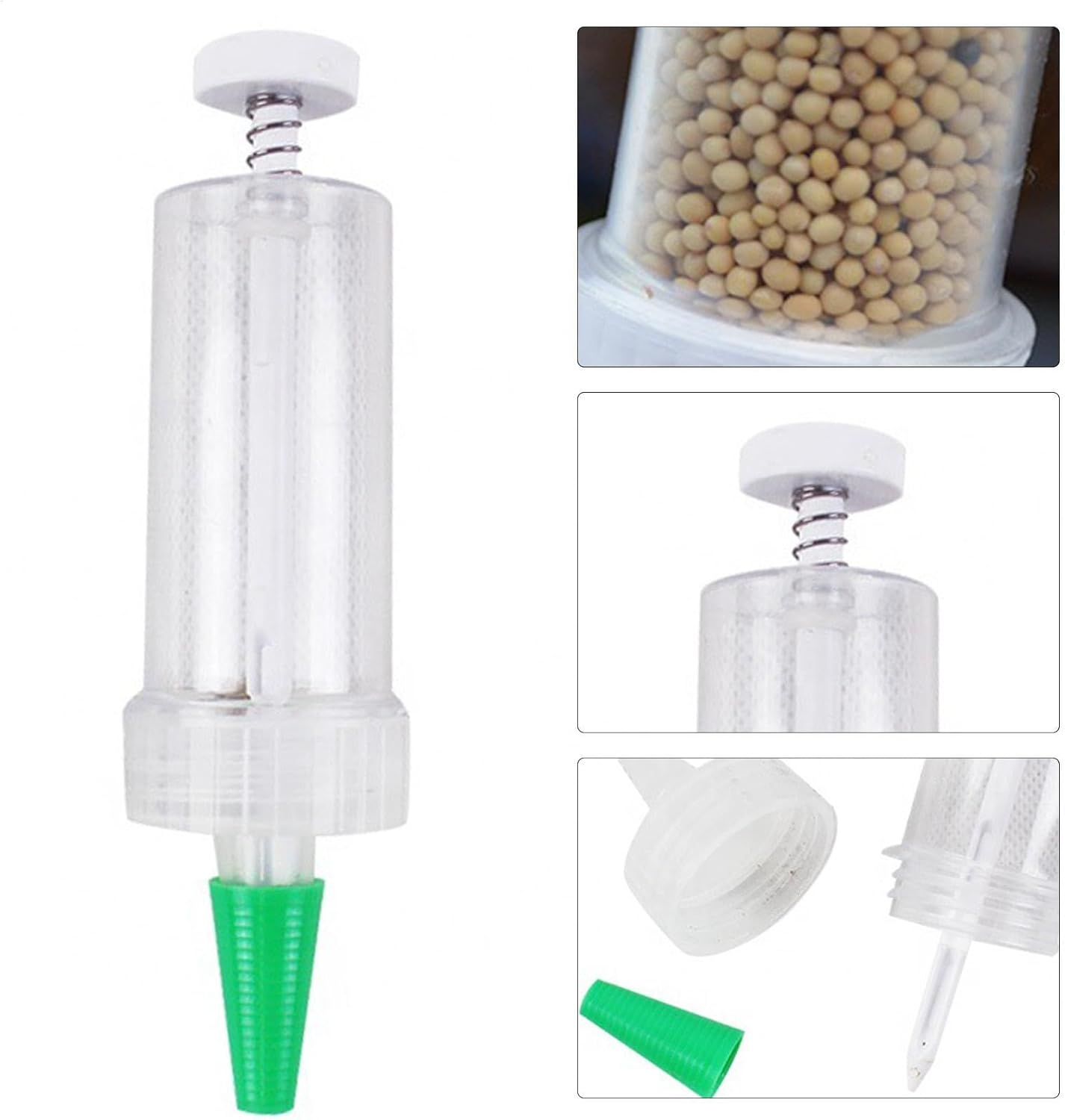 Seed Sowing Dispenser - Manual Seed Planter, Precision Seed Sower | Hand Spreader Garden Seed Planter, Multifunctional Manual Planter, Sowing Seeder Tool, Portable Seed Spreader for Seeding image number 1