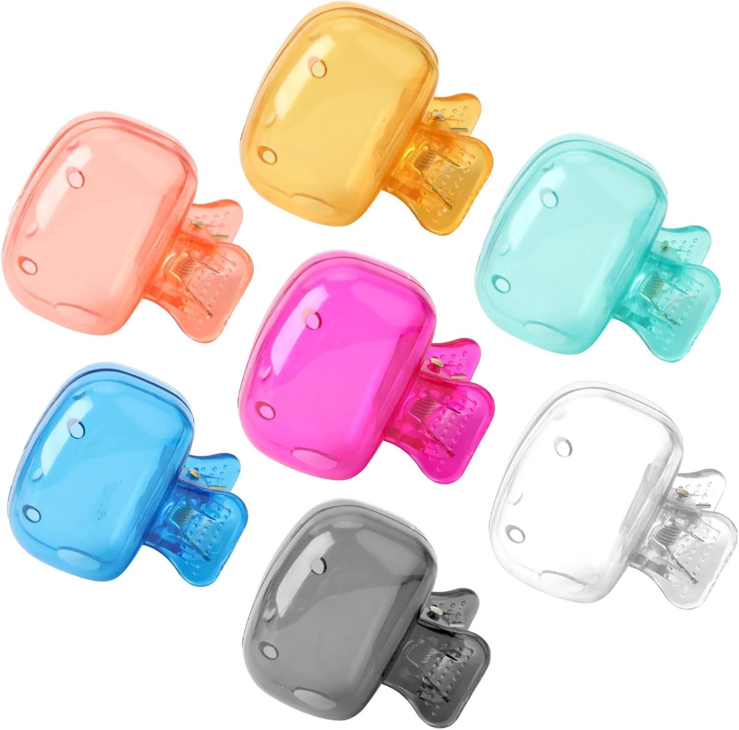 7 Pcs Electric Toothbrush Head Cover Set - High Quality Durable Plastic Toothbrush Cover Protector with Safety Clip, Hygienic Travel Case, Great Value Oral Care Accessories for Home and Vacation image number 4