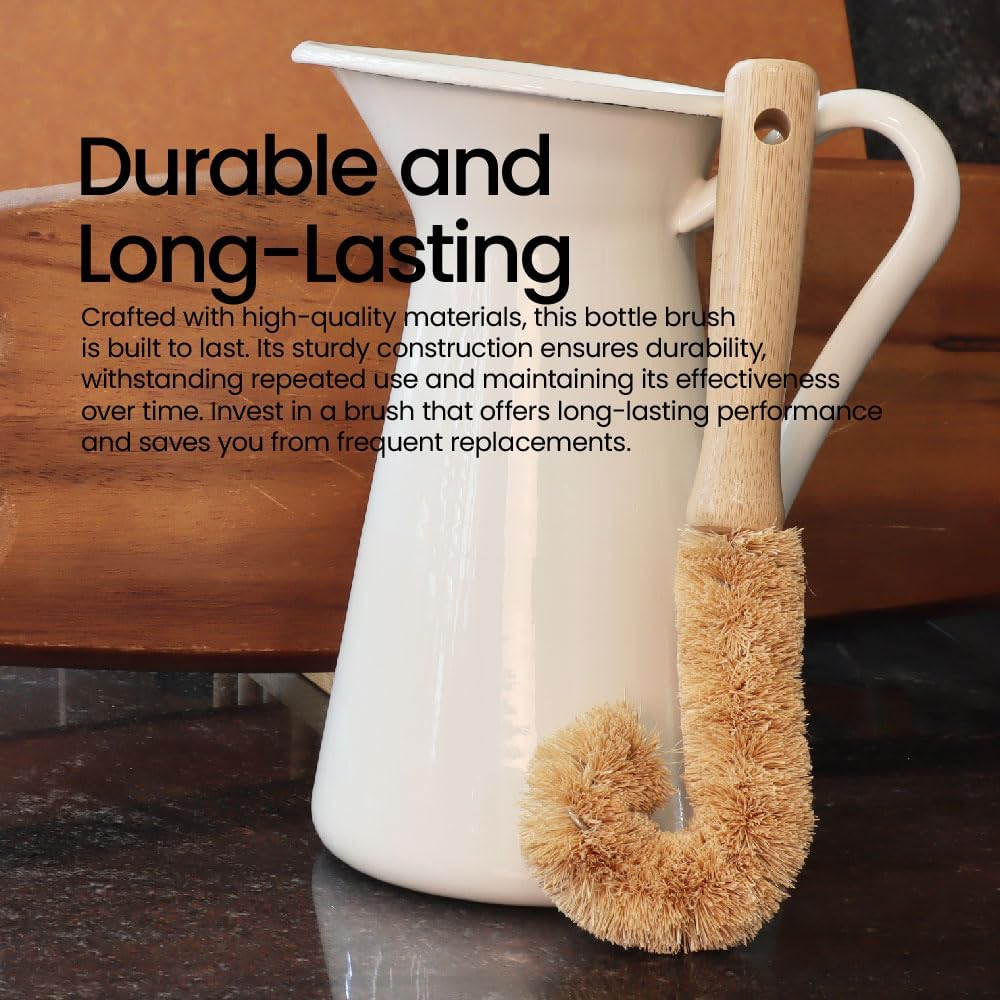 White Magic Eco Basics Plastic Free Bottle Brush image number 4