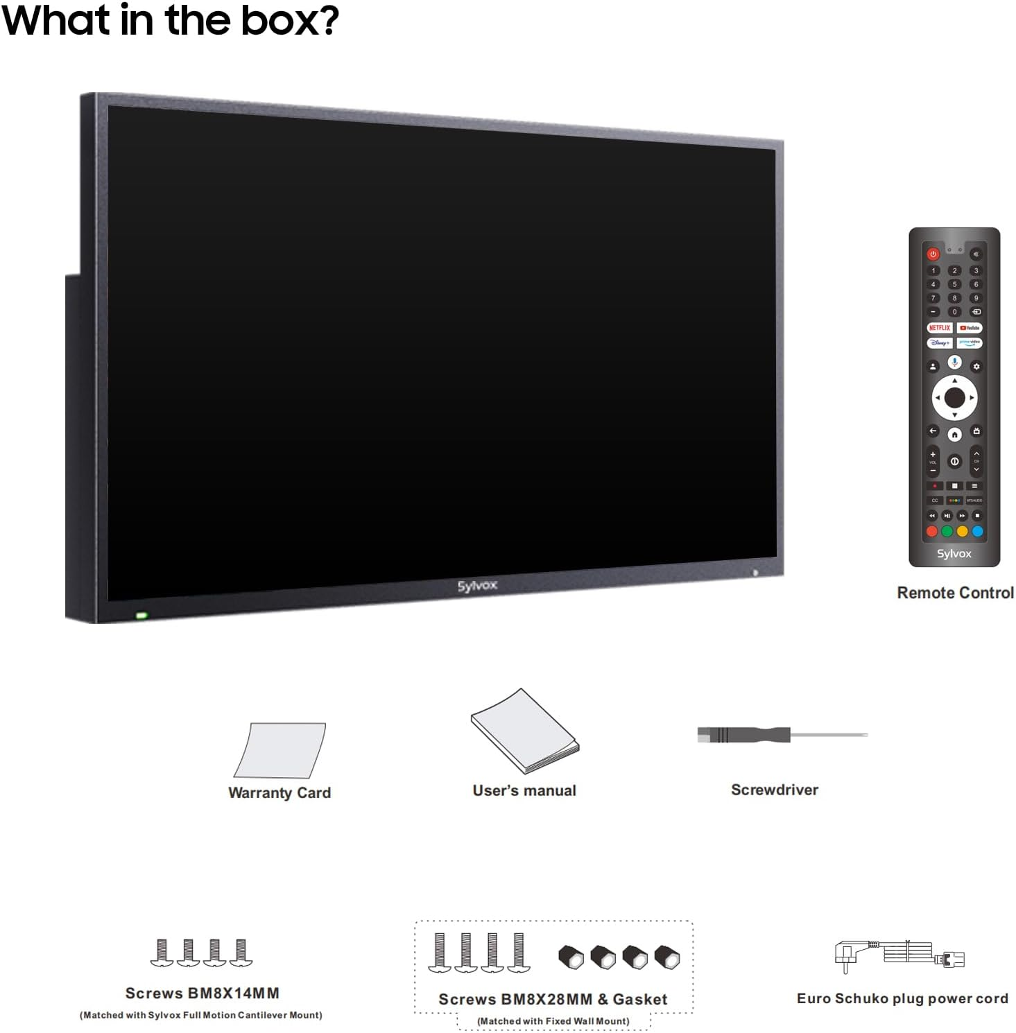 SYLVOX Outdoor TV, 55 Inch Smart TV Waterproof Outdoor Tvs, 4K Weatherproof Television for Outside, Support Google Assistant, Chromecast, 1000 Nit Brightness Partial Sun (Deck Pro 2.0,2024) image number 6