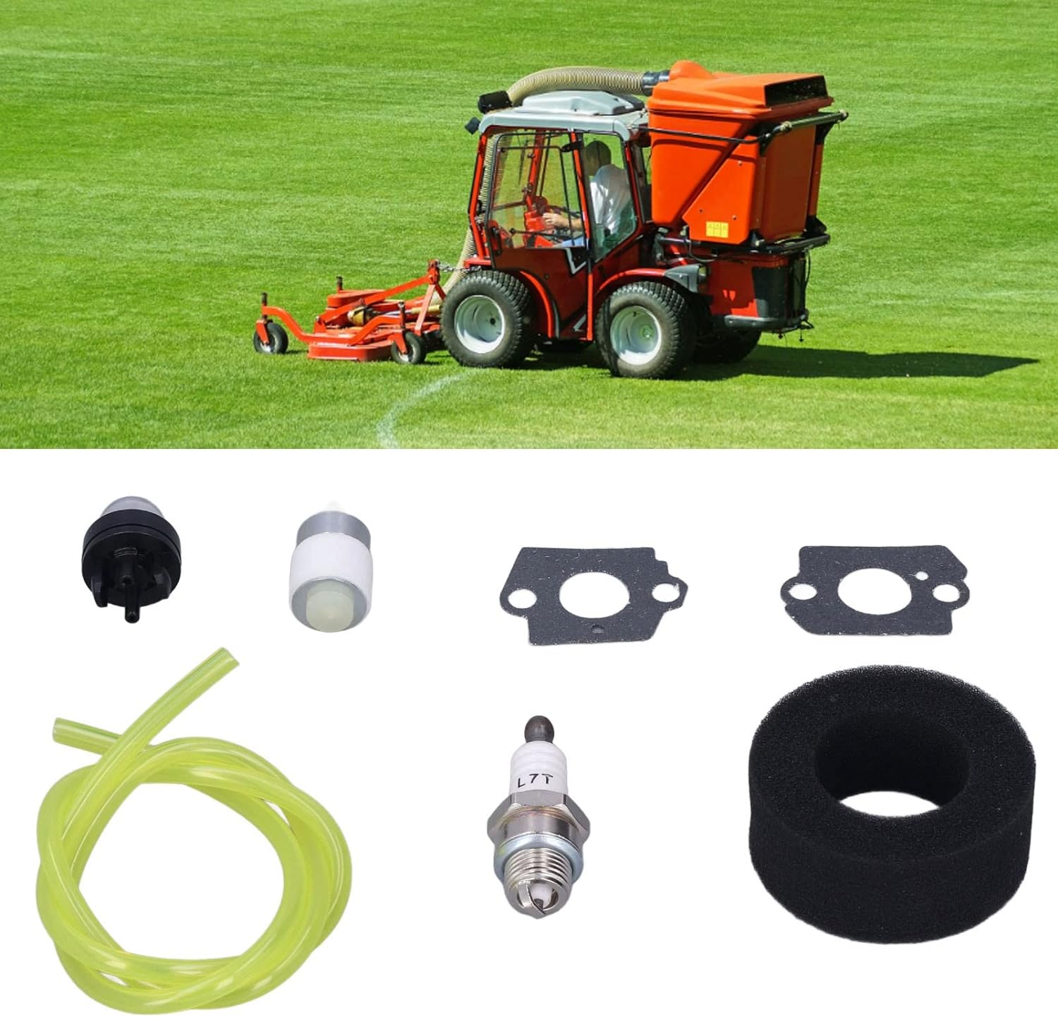 Trimmer Tune up Kit for Bolens BL410 BL100 BL150 BL250, Engine Maintenance Set with Air Filter, Fuel Line, Bulb, Spark Plug, Carburetor Gaskets image number 3