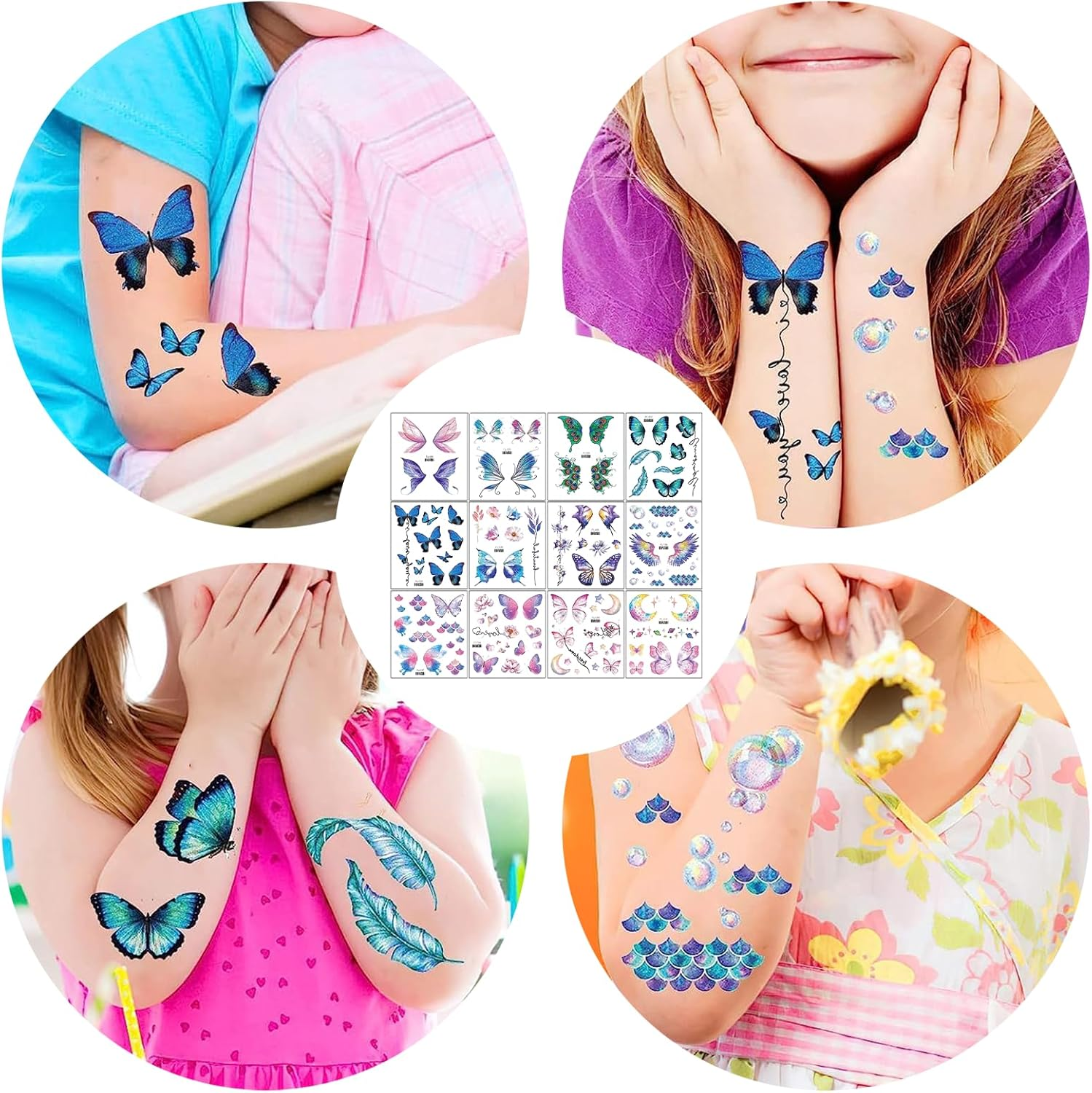 Hrenvaxil Temporary Tattoos, Tattoo - Eye Face Makeup Decoration for Women Girls, Festival Party Flash Body Art image number 1