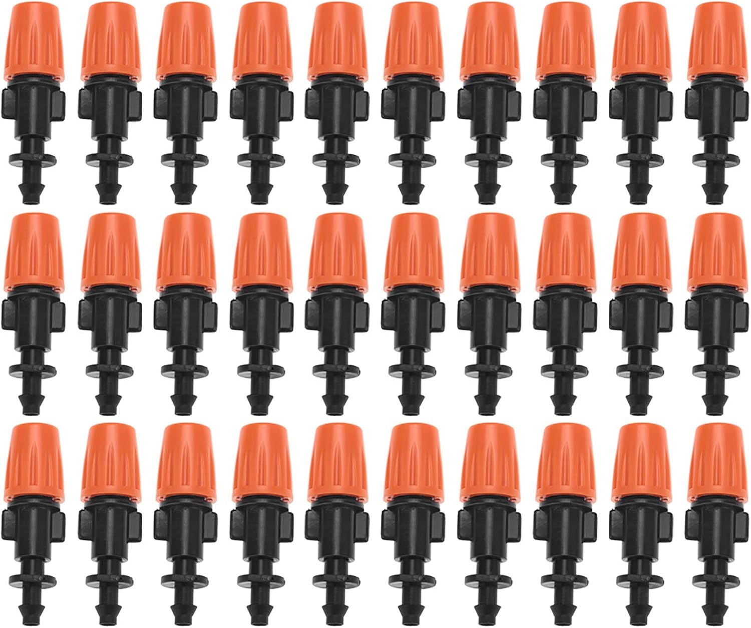 Misting Nozzles, 50Pcs/Set Adjustable Garden Drip Irrigation Misting Nozzles, Micro Flow Sprinkler Head Atomizer for Drip Irrigation System image number 3