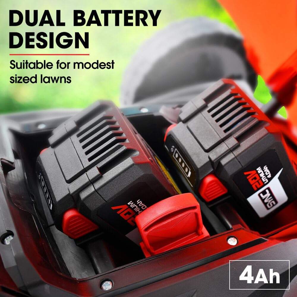 Baumr-Ag 520CX 40V SYNC 17" Cordless Lawn Mower Kit, Fast Charger, 2 X 4Ah Battery, 5 Cutting Heights, Adjustable Ergonomic Handle, Mulching Option image number 5