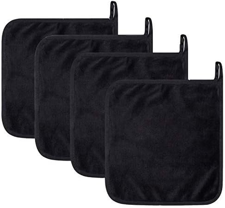 Zintan 4PCS Microfibre Makeup Remover Cloths Facial Cleansing Towels