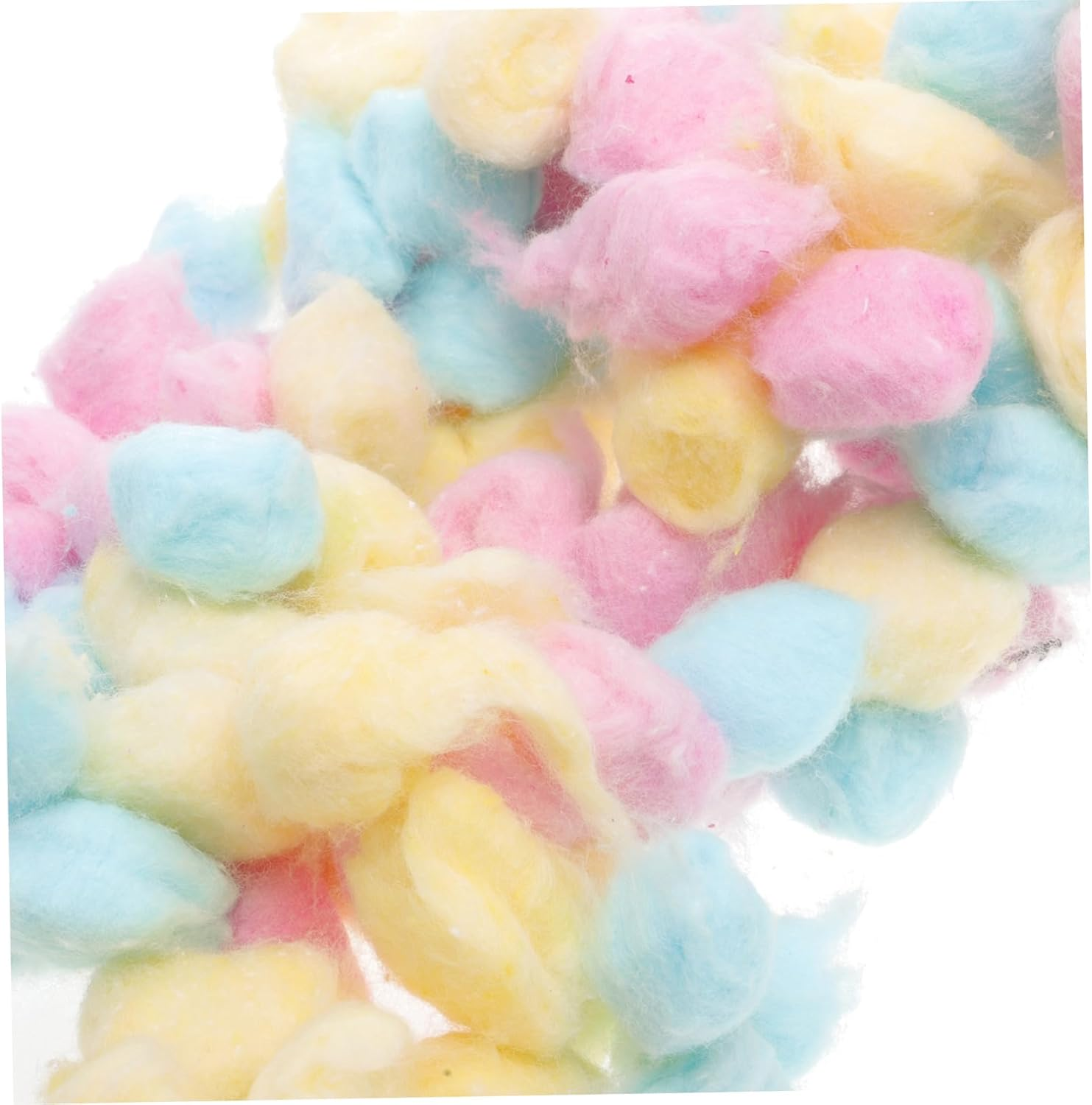 Healeved 500G Baby Cotton Balls Small Size Face Cleansing Makeup Removal Cotton Pads in Pink Yellow Blue for Newborn Skincare and Nail Polish Removal image number 2