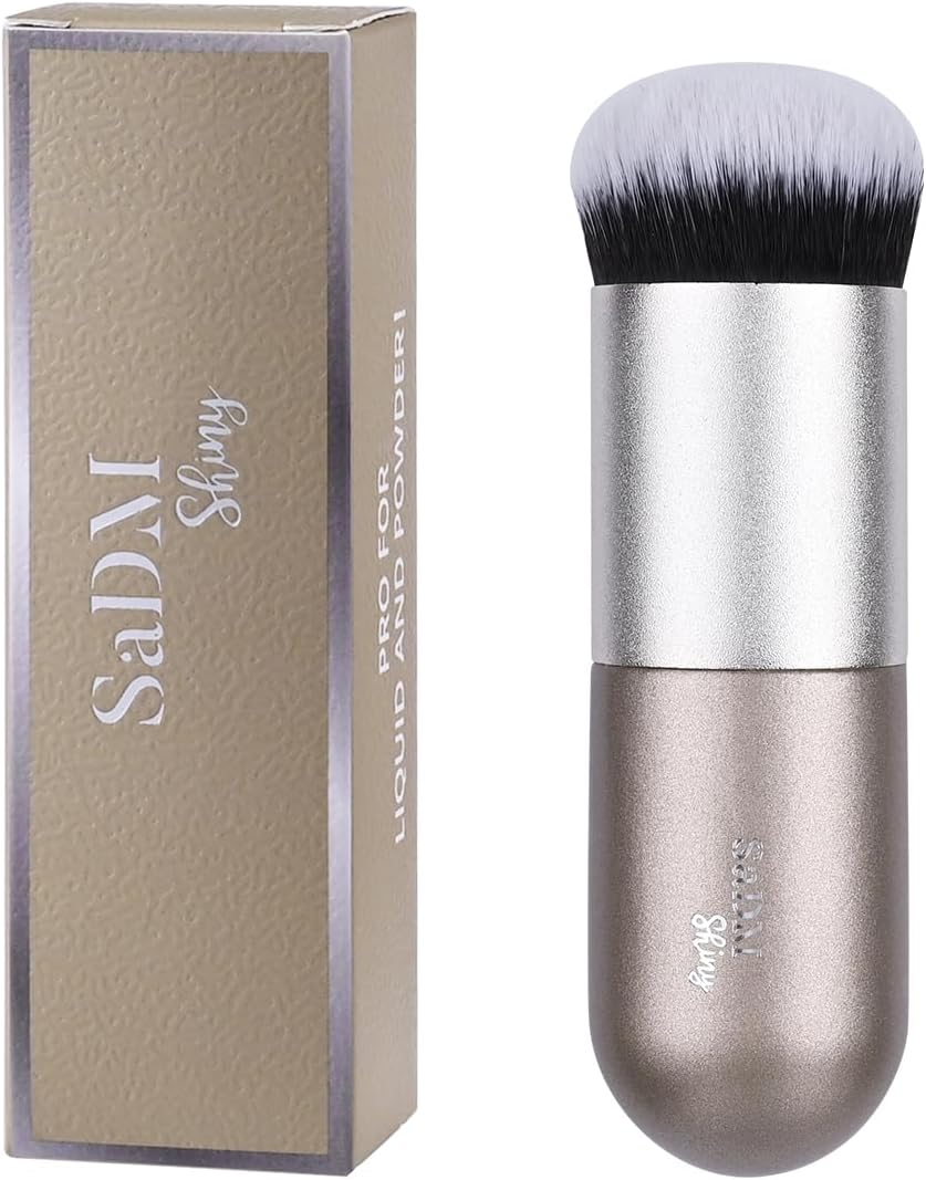 Kabuki Makeup Brush - Blender Brush for Powder, Cream, Liquid Foundation, Sunscreen, Blush Blending & Bronzer - Professional Make up Brush - Full Face Makeup Brush - Vegan & Cruelty Free image number 1