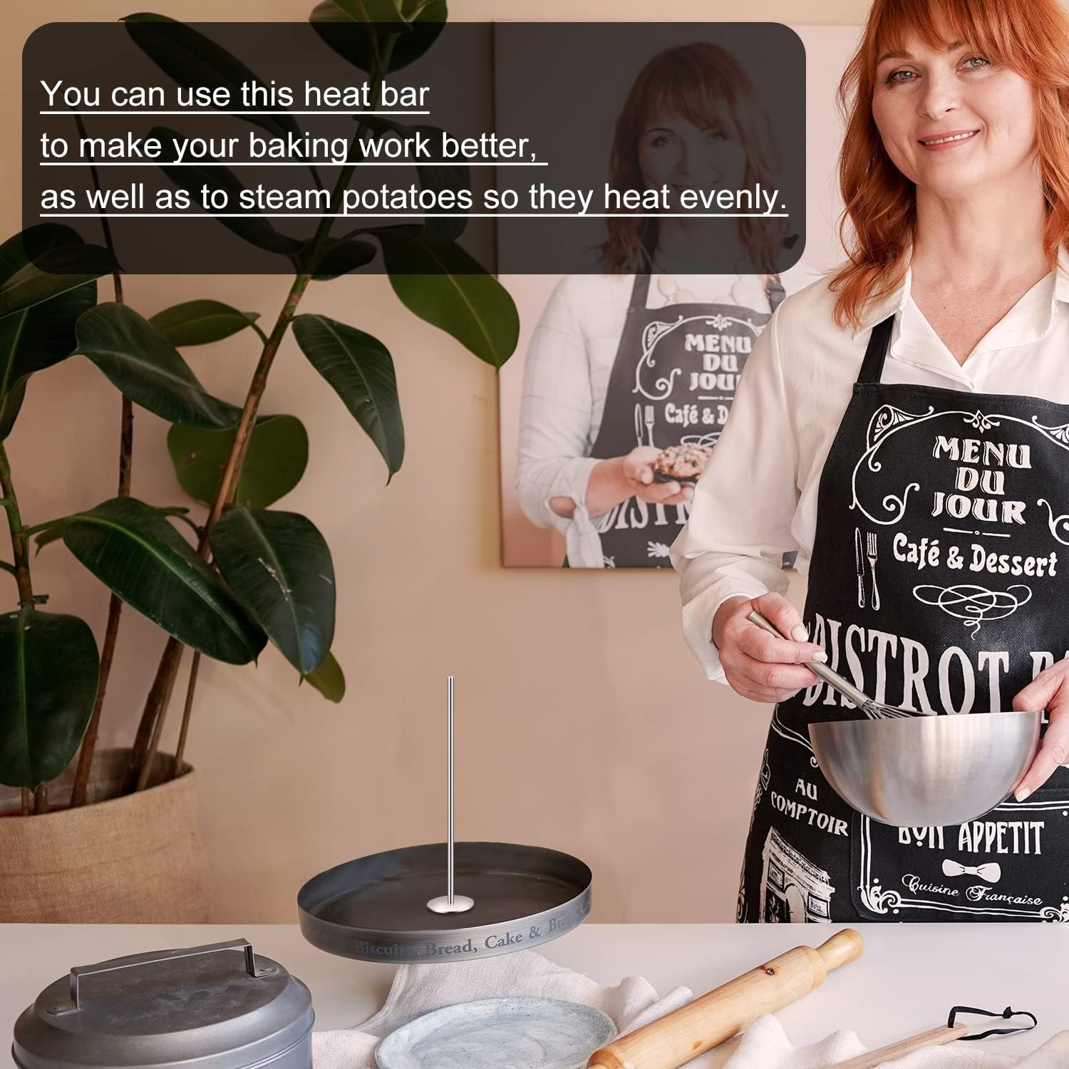 TOYMIS 4Pcs Cake Heating Core Rods 5.5Inch Length Stainless Steel Cake Heating Pins Set Baking Tools for Cake Decoration image number 3