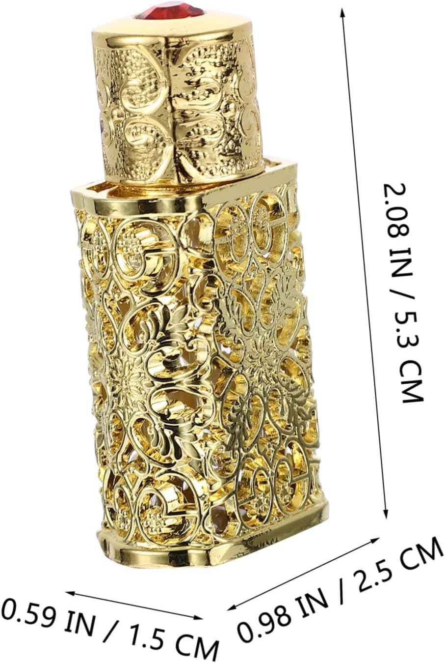 Hohopeti 3Pcs Essential Oil Bottle Perfume Travel Atomiser Leakproof Spray Bottle Metal Portable image number 1