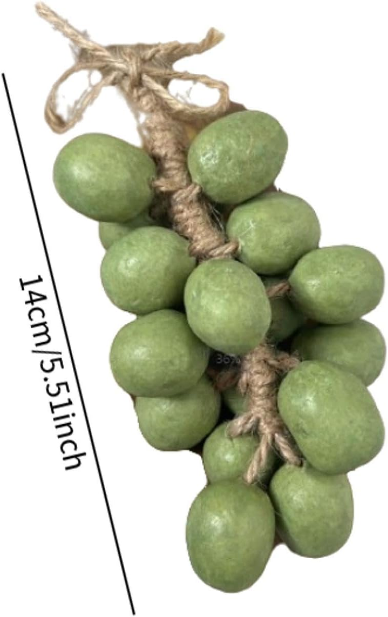 Perfk Grape Shape Soap Hanging Decoration, Handmade Soap Scent for Women Men Face Body Wash Boyfriend Daughter Birthday Gift, Green 16Pcs - Green 16Pcs image number 4