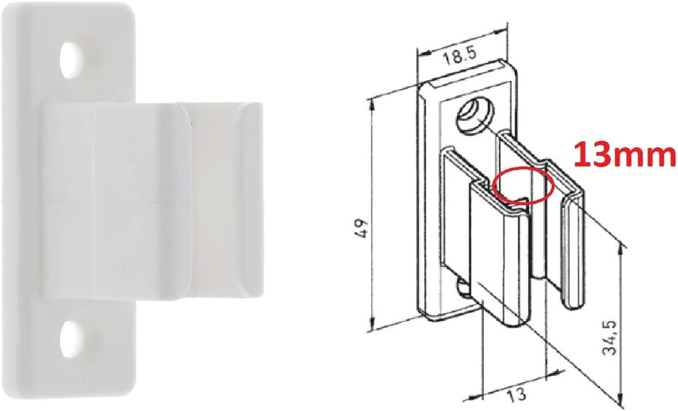 Cyclingcolors 2 X Crank Holder for Crank Rod 13 Mm with Screw Plastic White Clip Attachment Invisible Crank Holder Window image number 2