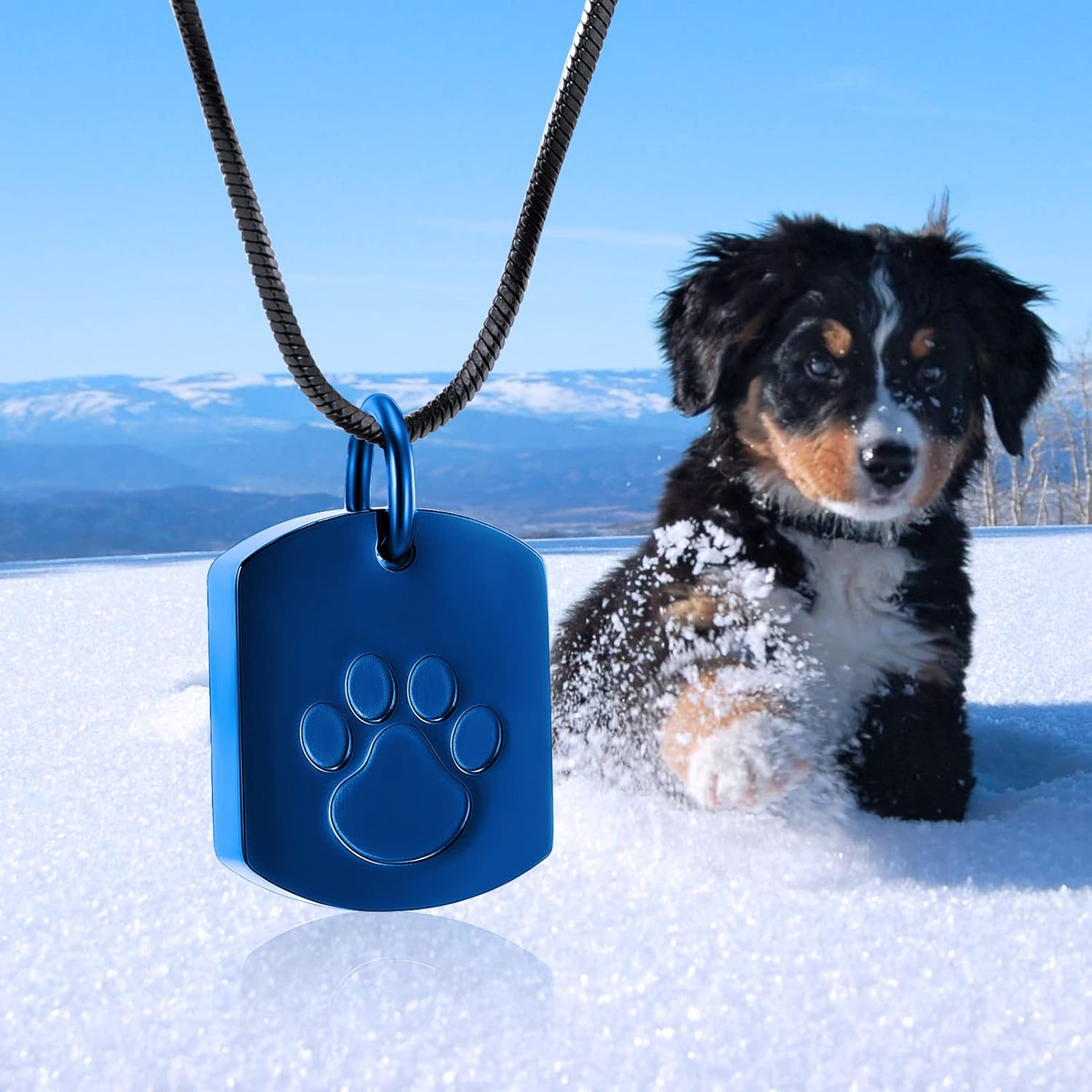 Minicremation 3PCS Pet Cremation Jewelry Paw Print Urn Necklace for Ashes for Dog'S Cat'S Keepsake Urn Pendant with Filling Kit image number 2