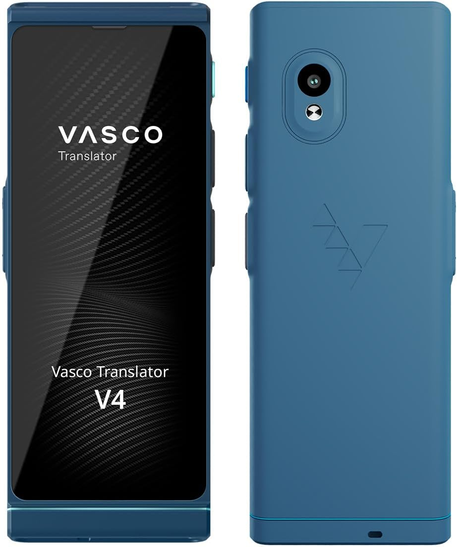 Vasco V4 Language Translator Device | 112 Languages | Free Lifetime Internet in Almost 200 Countries | Stone Gray