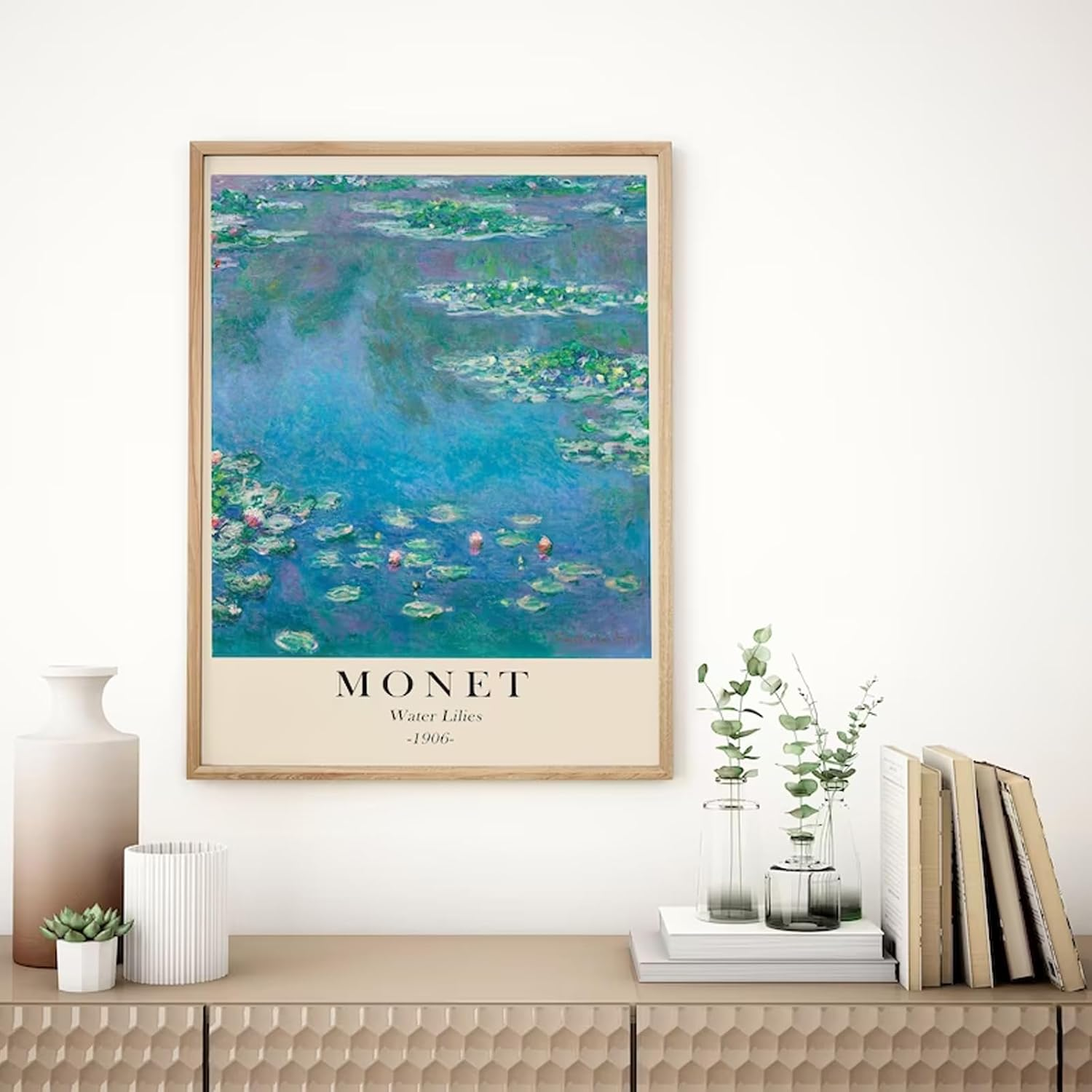 RETRART Claude Monet Wall Art Prints Aesthetic Posters for Room Decor Set of 6 Water Lilies Posters - Vintage Famous Art Canvas Prints - 8X10In Unframed - Flower 02 image number 5
