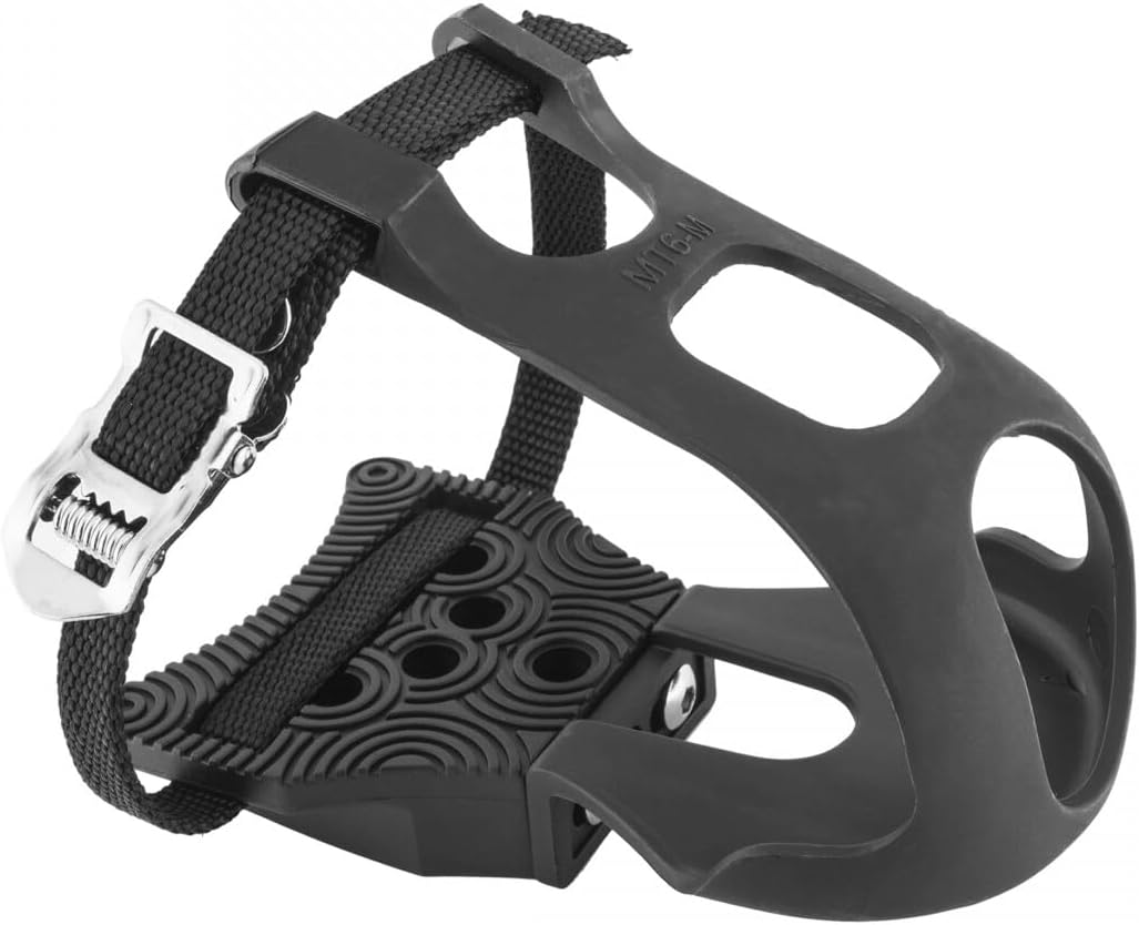 Exustar Clipless Adapter Pedal with Toe Clips & Straps Cleats Sold