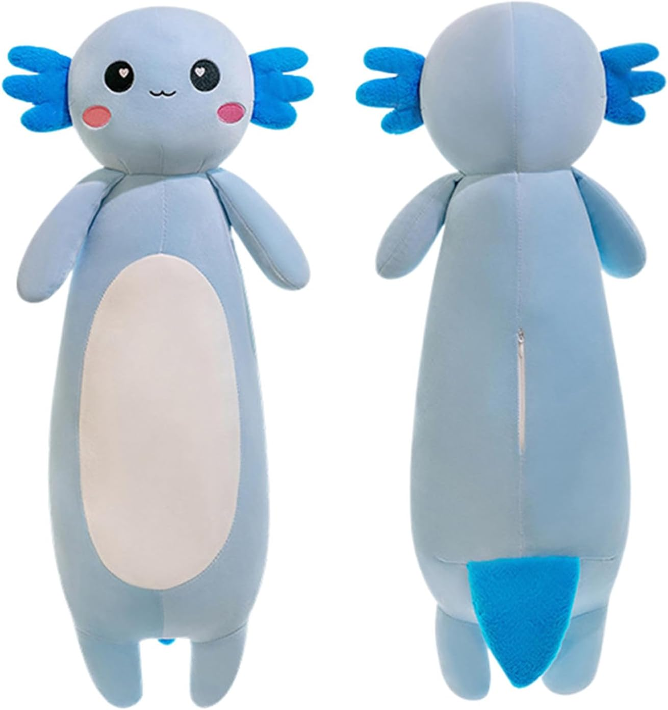 Somao Long Axolotl Plush Pillow, Cute Axolotl Stuffed Animal Body Plush Soft Plushies Doll Toy for Girls Boys(100Cm/39.3Inch,Blue) image number 1