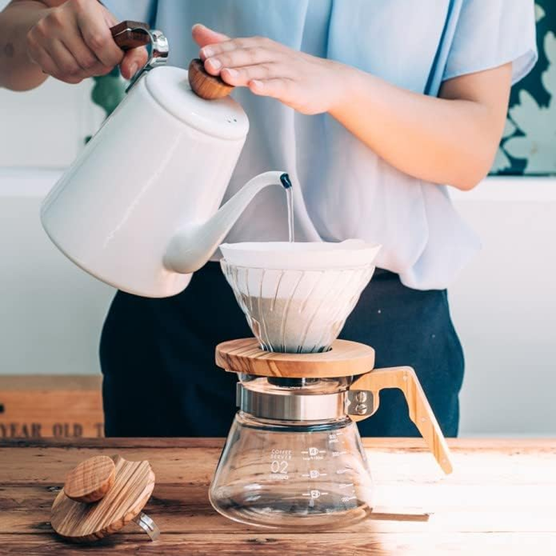 Hario V60 Olive Wood Coffee Server, 600Ml image number 4