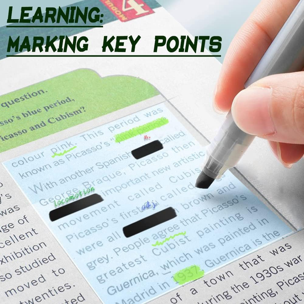 Transparent Sticky Note Pads,300 Sheets Waterproof Self-Adhesive Pad,Removable Clear Sticky Notes Suitable for Reading, Studying, Home, Office, School, Sticks Securely, Removes Cleanly image number 1