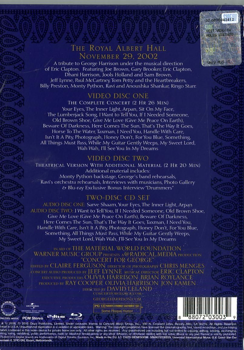 Concert for George (2 Cd/2 Blu-Ray) image number 1