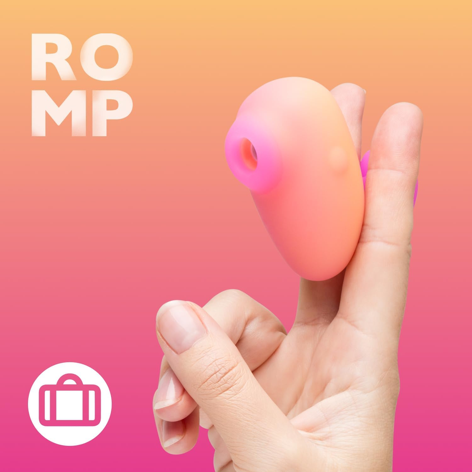 ROMP Kiss Clitoral Suction Sex Toy &ndash; Travel Size Clit Sucker &ndash; Pleasure Air Technology Small Vibrator with 3 Intensity Levels &ndash; Waterproof Female Adult Sexual Stimulator &ndash; Clitoris Stimulation image number 3