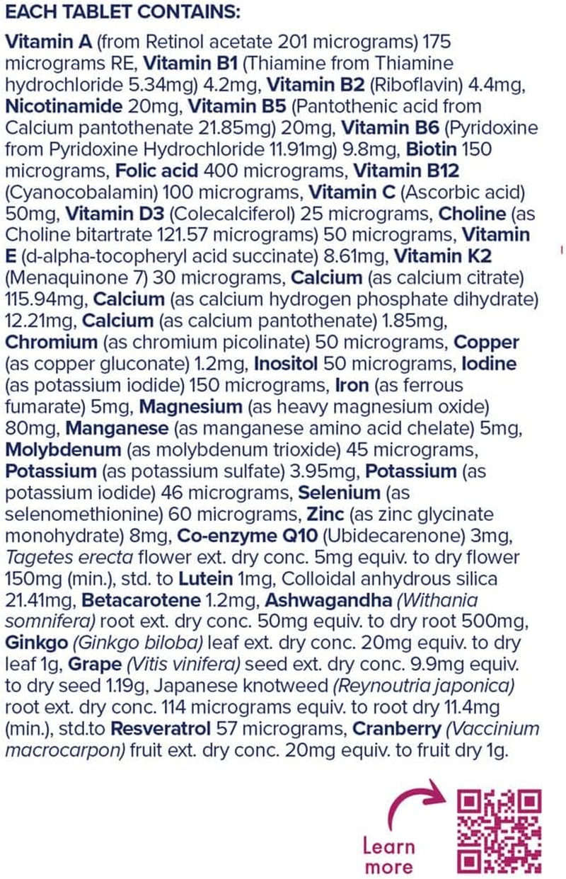 Nature'S Way Women'S Lifespan 45 plus Healthy Ageing Multivitamin 60 Tablets