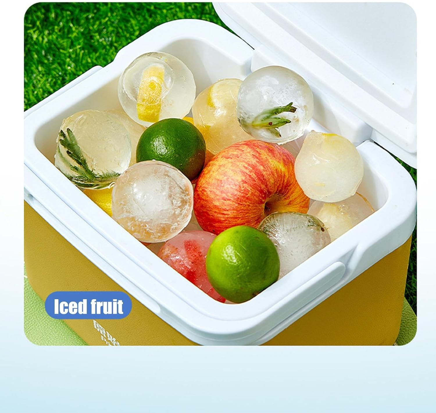 Ice Sphere Mold | Large Silicone Ice Cubes Mold - Kitchen Gadgets for Food Candy Whiskey Beverage Coffee Bar Cocktails Parties Camping Drinking image number 1