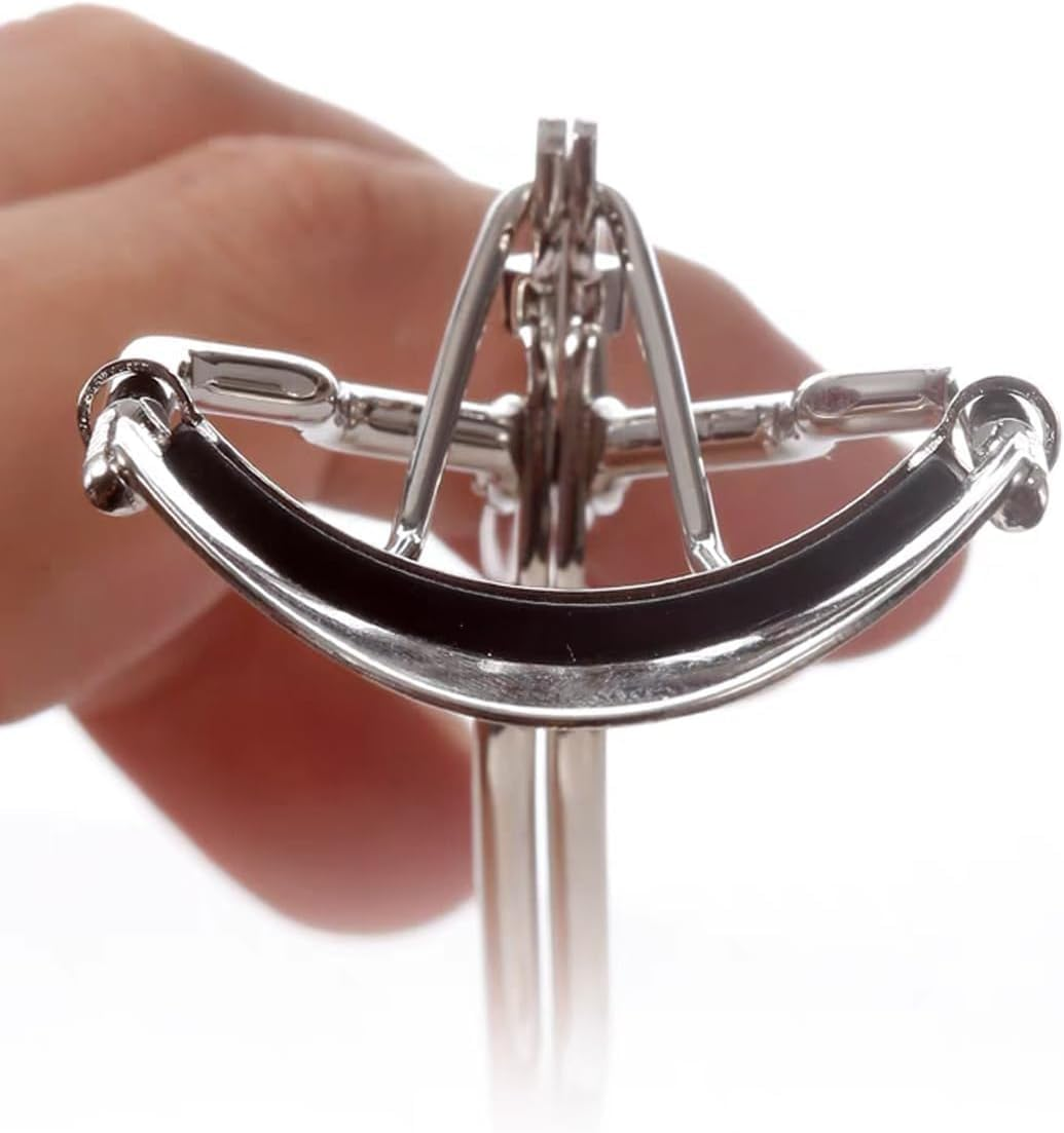 2Pcs Stainless Steel Eyelash Curler Silver, Curl and Lasting Definition with Silicone Pressure Pad, Wide Angle Localized Newbie Convenient Eyelash Curler + 10 Crystal Eyelash Brush（Random Color） image number 1