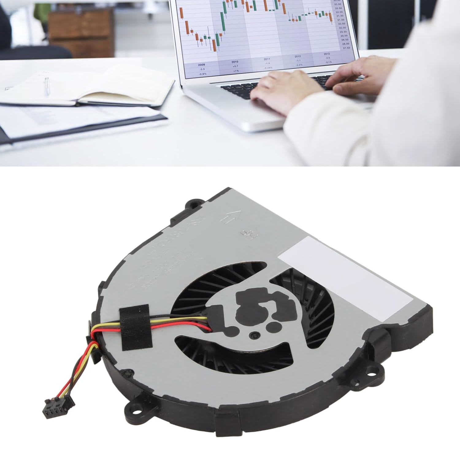 CPU Cooling Fan for 15 DA 15 DB 15 DI 15 DR 15Q DX 15T DS 250 255 256 G7 Laptop Replacement Quiet CPU Air Cooler, 4Pin Connector Fast Heat Dissipation