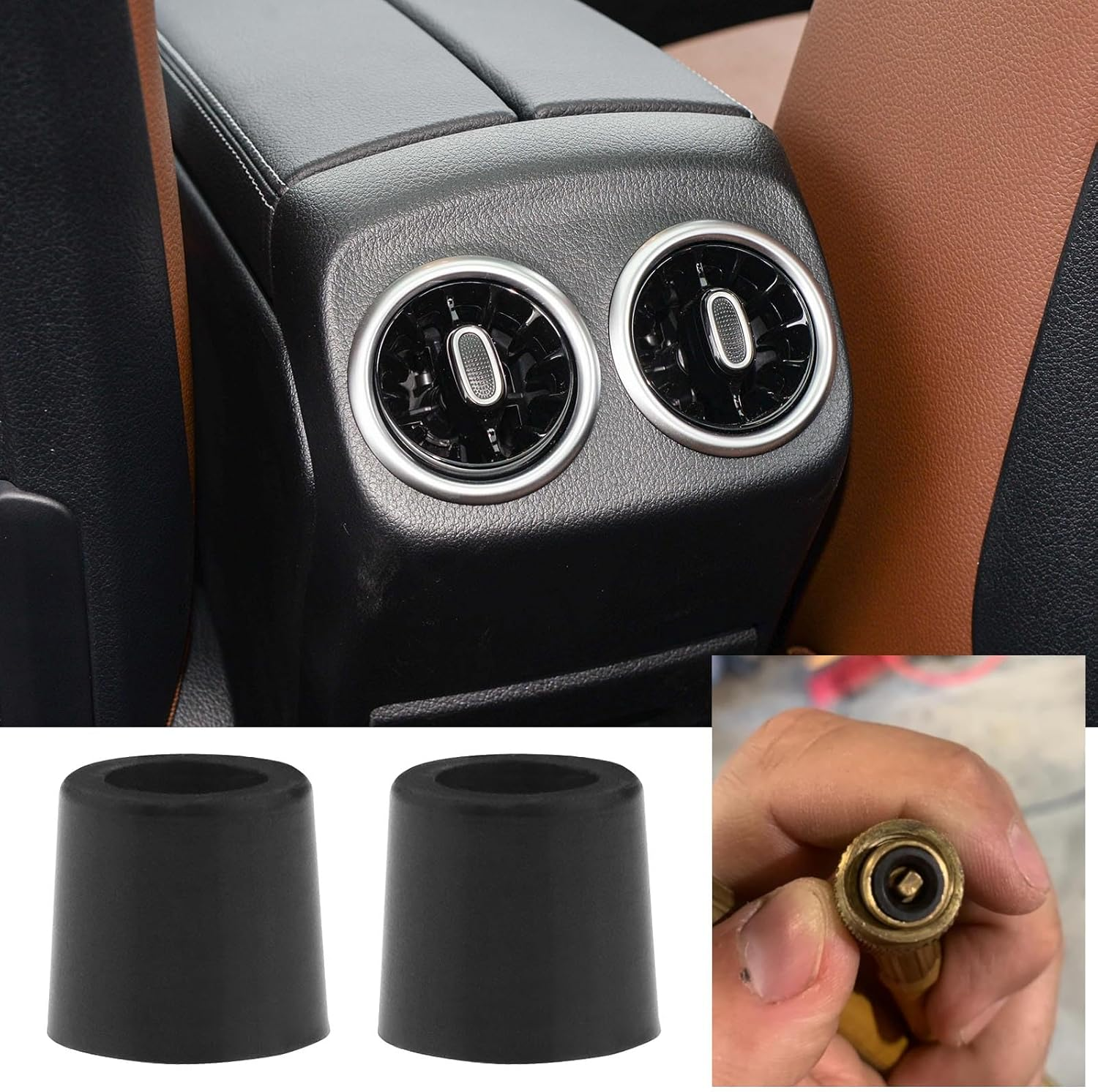 Ecsing 20Pcs A/C HVAC 1/4" Quick Coupler Charging Hose Refrigerant Replacement Gaskets Rubber Manifold Repair Sealing O Ring Kit Car Repair Tool image number 1