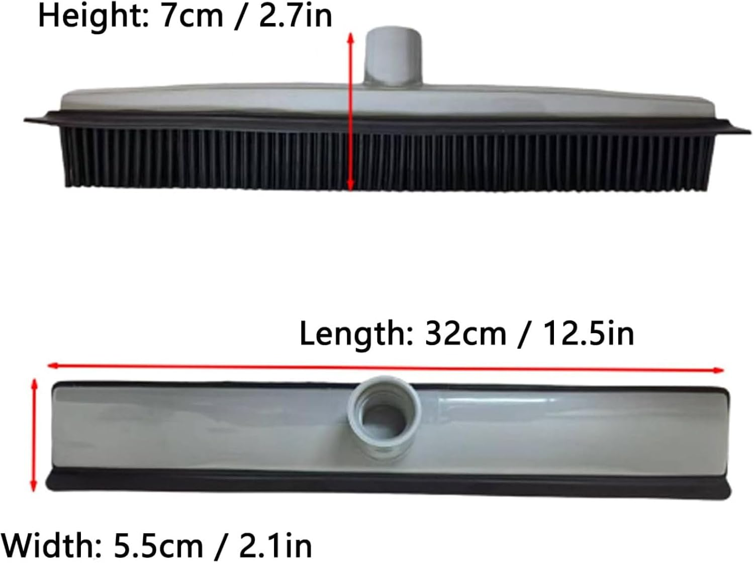 Petibo Pet Broom,Petibo Pet Hair Remover Broom,Petibopet Hair Removal Broom,Petibo Pet Fur Removal Broom,Pet Hair Removal Broom,Silicone Broom Pet Hair,Carpet Broom for Pet Hair (Black) - Blue image number 3