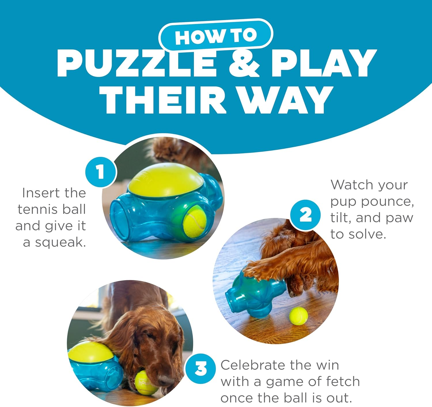 Outward Hound Tennis Maze Craze Interactive Squeaky Dog Toy, Green image number 1