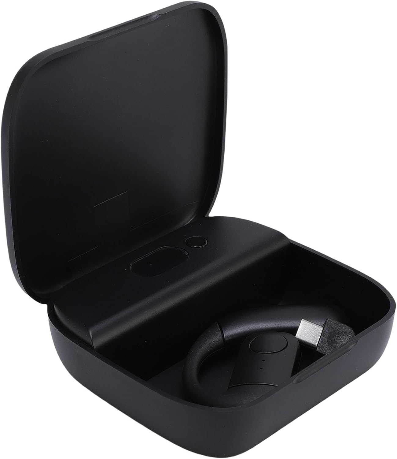 Jiawu Earbud Long Battery Life Wireless Earphone HD Clarity Business Universal Left Right Ear Black Belly 1 Set for Business People image number 4