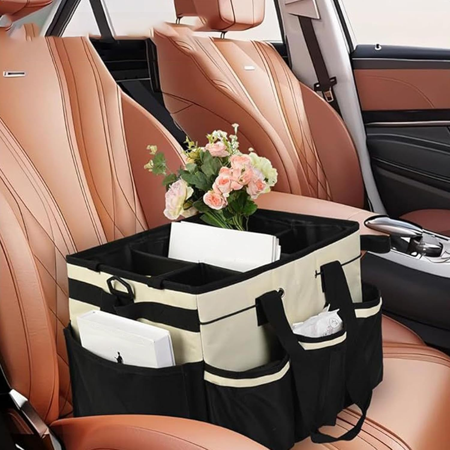 Cleaning Organiser - Water Proof Bucket Bag for Cleaning,High Capacity Detailing Bucket Organizer for Dining Room Kitchen Hotel Trunk image number 5