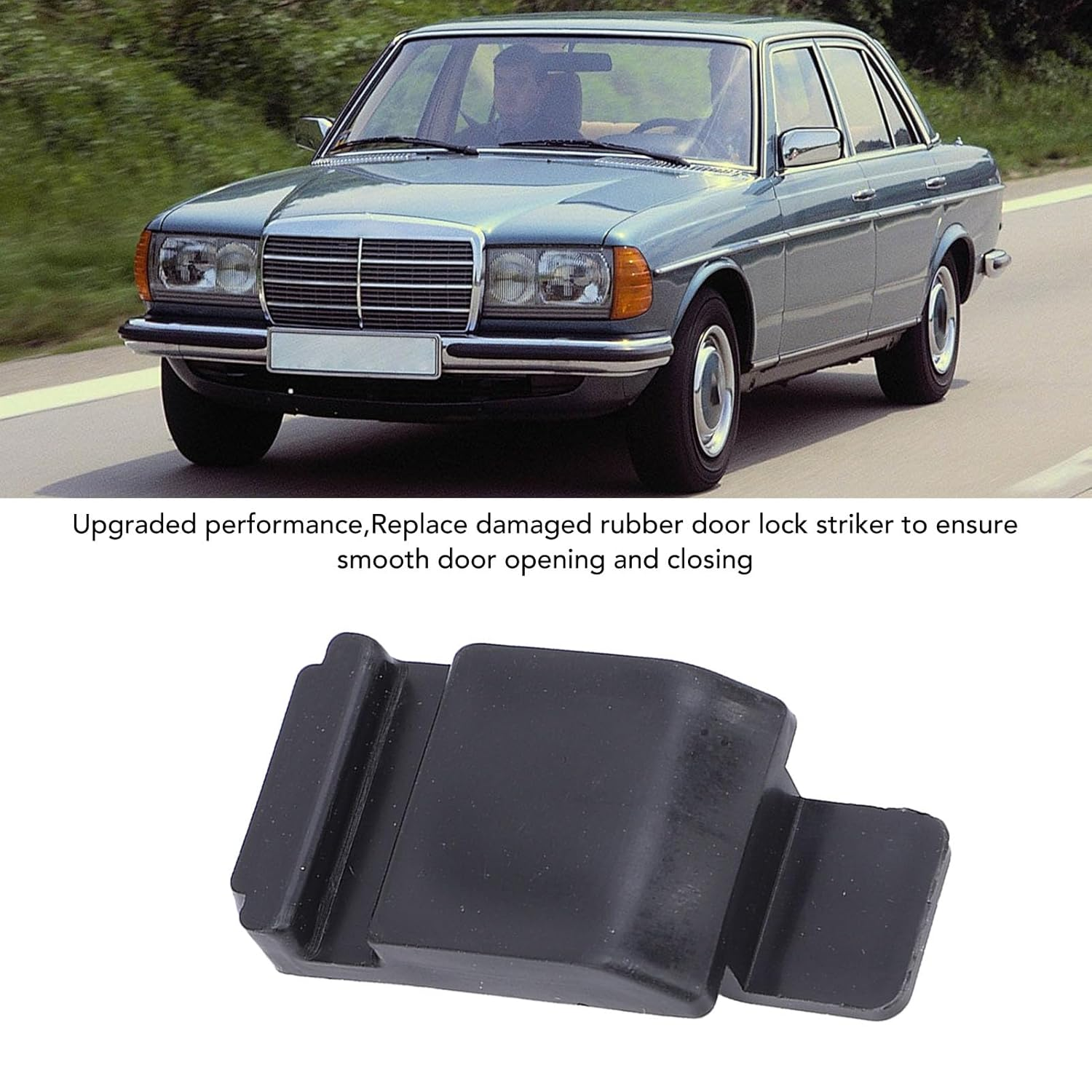 4Pcs Door Lock Striker for W123 1979-1986, Rubber Door Lock Striker Kit Abrasion Resistant Replacement for W126 1979-1991 image number 3