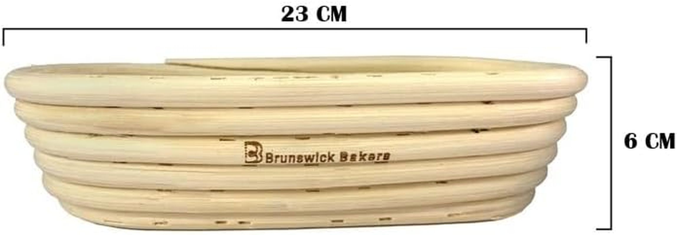 Brunswick Bakers Oval Banneton with Lining, 23 Cm Yellow image number 2