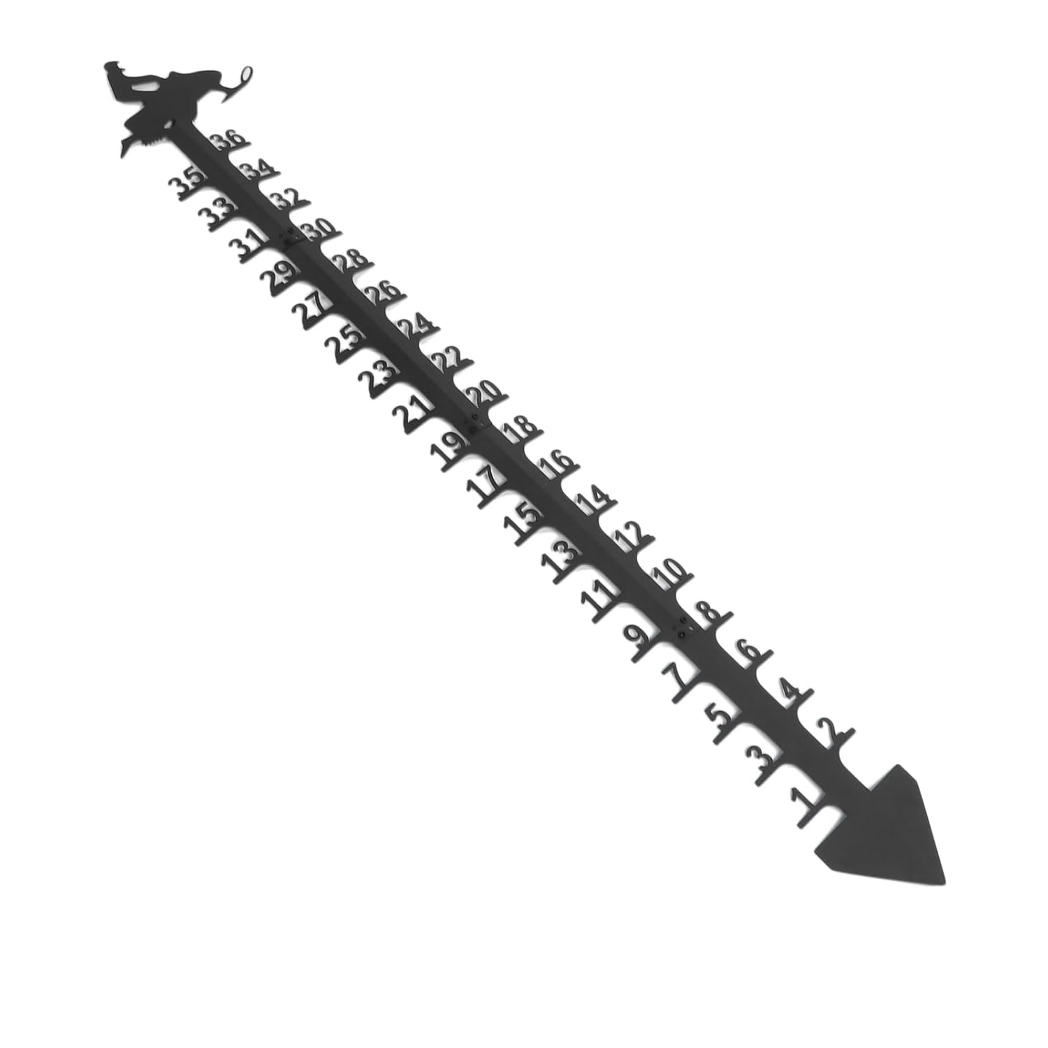 Tbest Weather Station and Accessories,36 Inch Snow Outdoor Large Iron Snowfall Measuring Stick Outdoor Snow Depth Measure Rod for Garden Yard Christmas Decorations image number 2