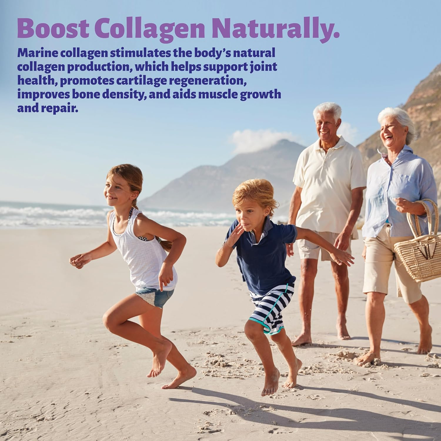 Marine Collagen Capsules by Holy Cow Health - Pure Type II Collagen Hydrolysed for Superior Absorption - Sustainably Sourced from New Zealand'S Pristine Coastal Waters image number 2