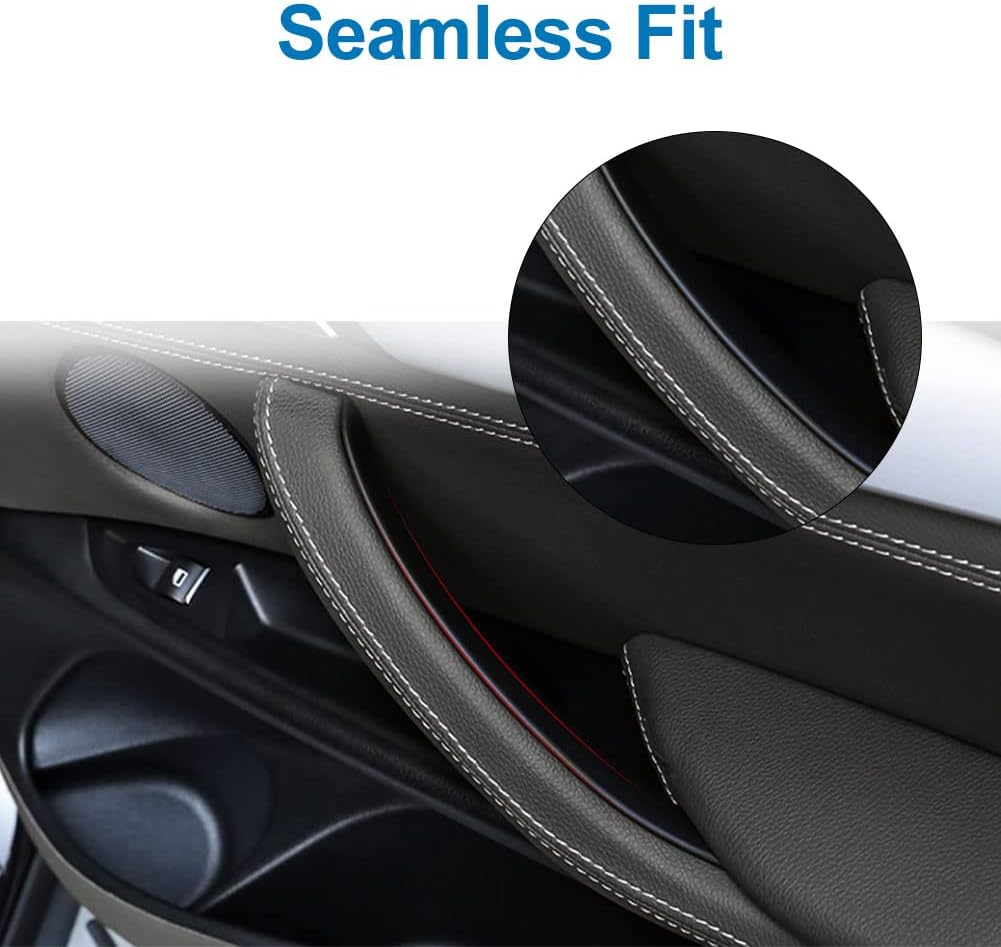 JDMON Replacement for Door Pull Handle Covers BMW X5 Series F15/F85 2014 2015 2016 2017 2018, X6 Series F16/F86 2015 2016 2017 2018 Interior Door Grab Handle Covers (ABS) image number 4