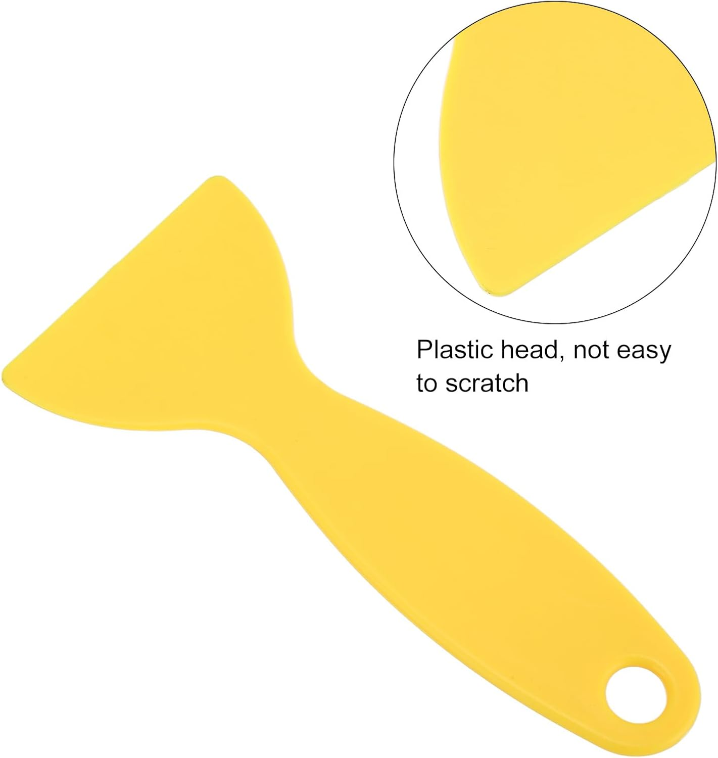 Cryfokt Resin Removal Scraper, Ergonomic Handle 5 Pieces Yellow Plastic Spatula for 3D Printer, Portable Flexible for 3D Printing, CRYFOKT0YQX4Z1T63