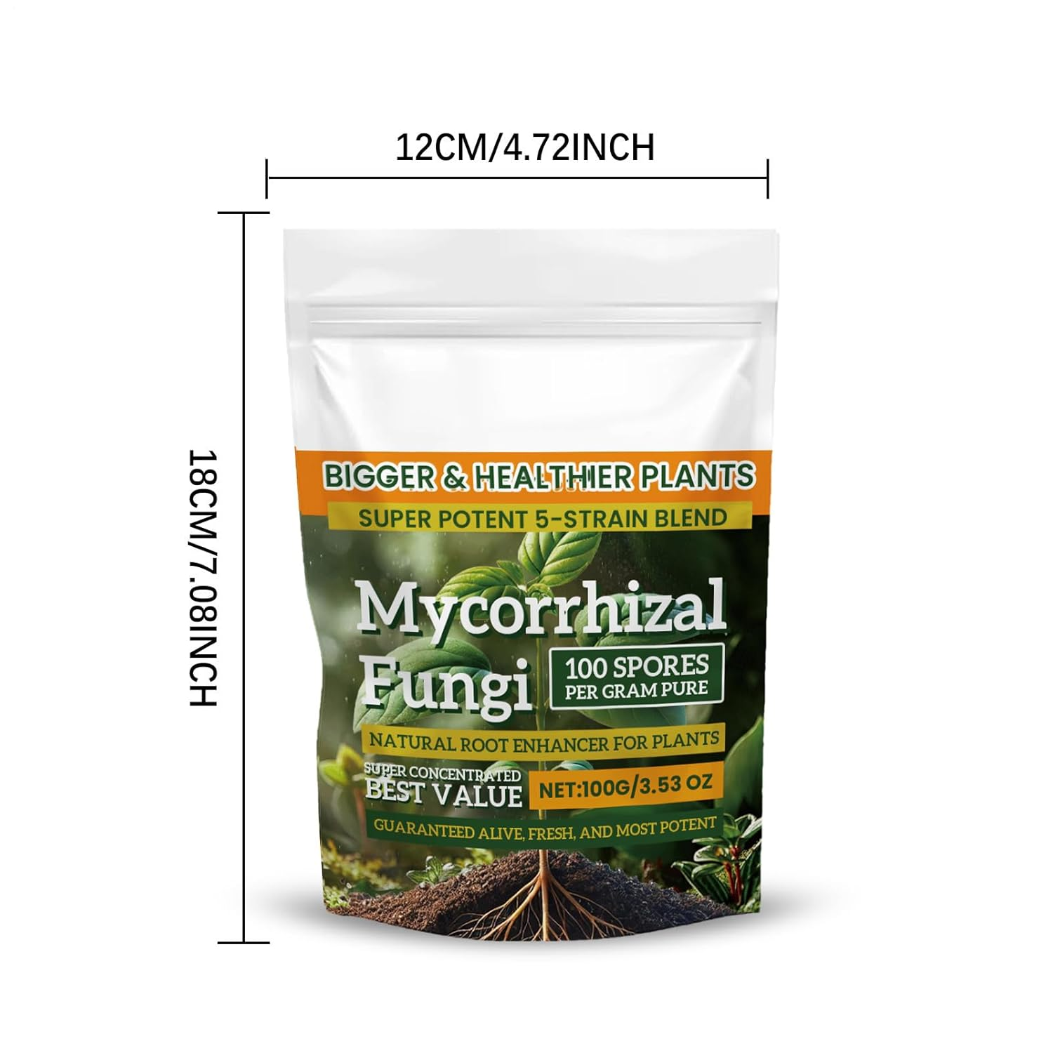 Plant Growth Enhancer - Fertilizer Nutrient Powder, 100G Balanced Formula, Planting Tool Accessory, Soil Culture, Mixed Culture Garden, Agriculture Gardening Supplies for Growth Indoor Outdoor Plant image number 5
