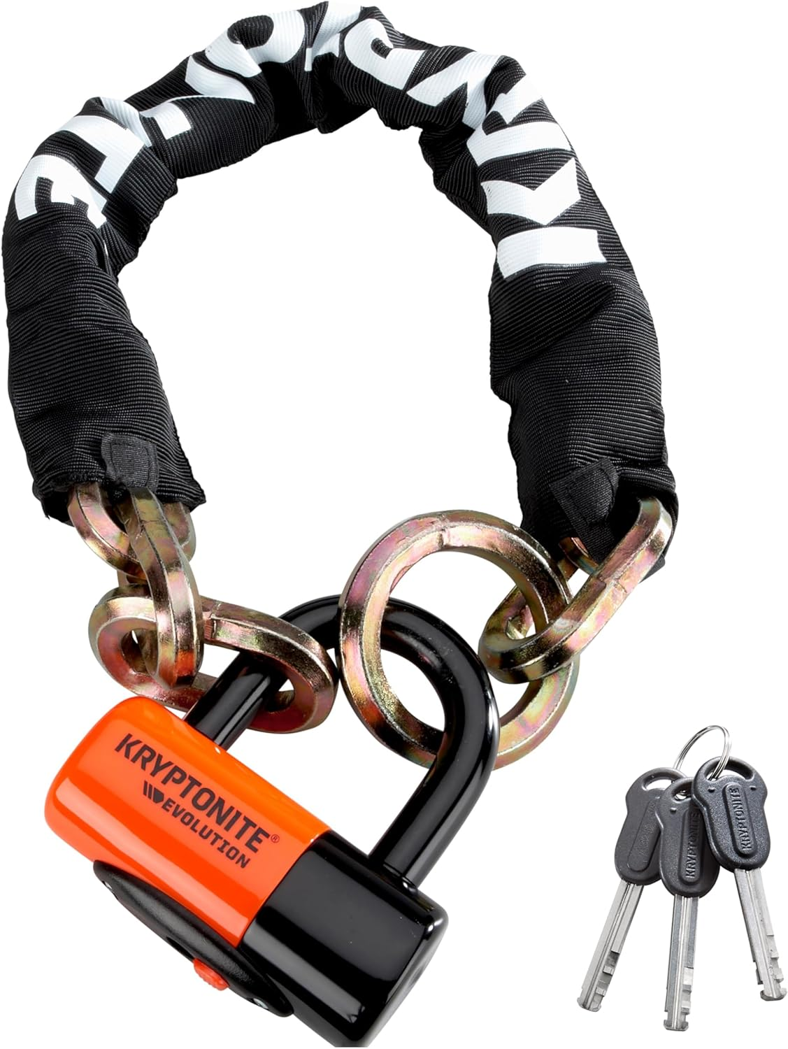 Kryptonite New York Noose 1275 Chain Bicycle Lock with Evolution Series 4 Disc Lock Chain Bicycle Lock (2-Foot X 4-Inch) image number 1
