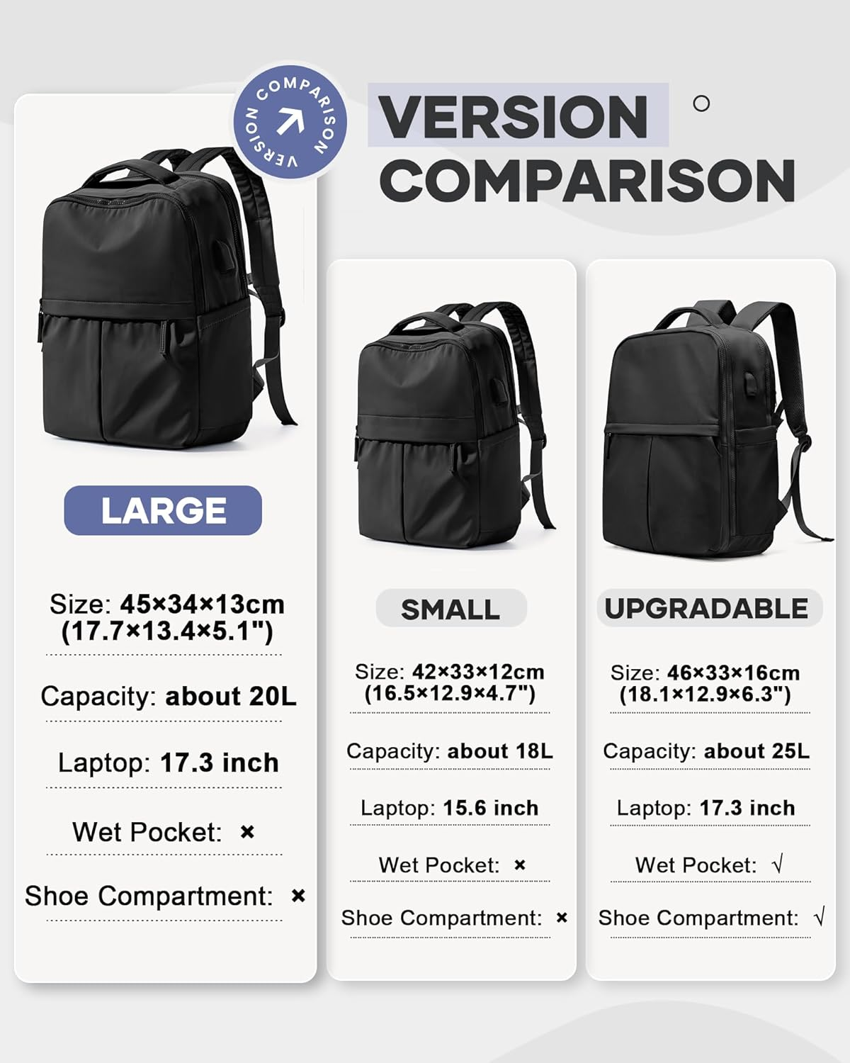 Wepadre Travel Laptop Backpack image number 5