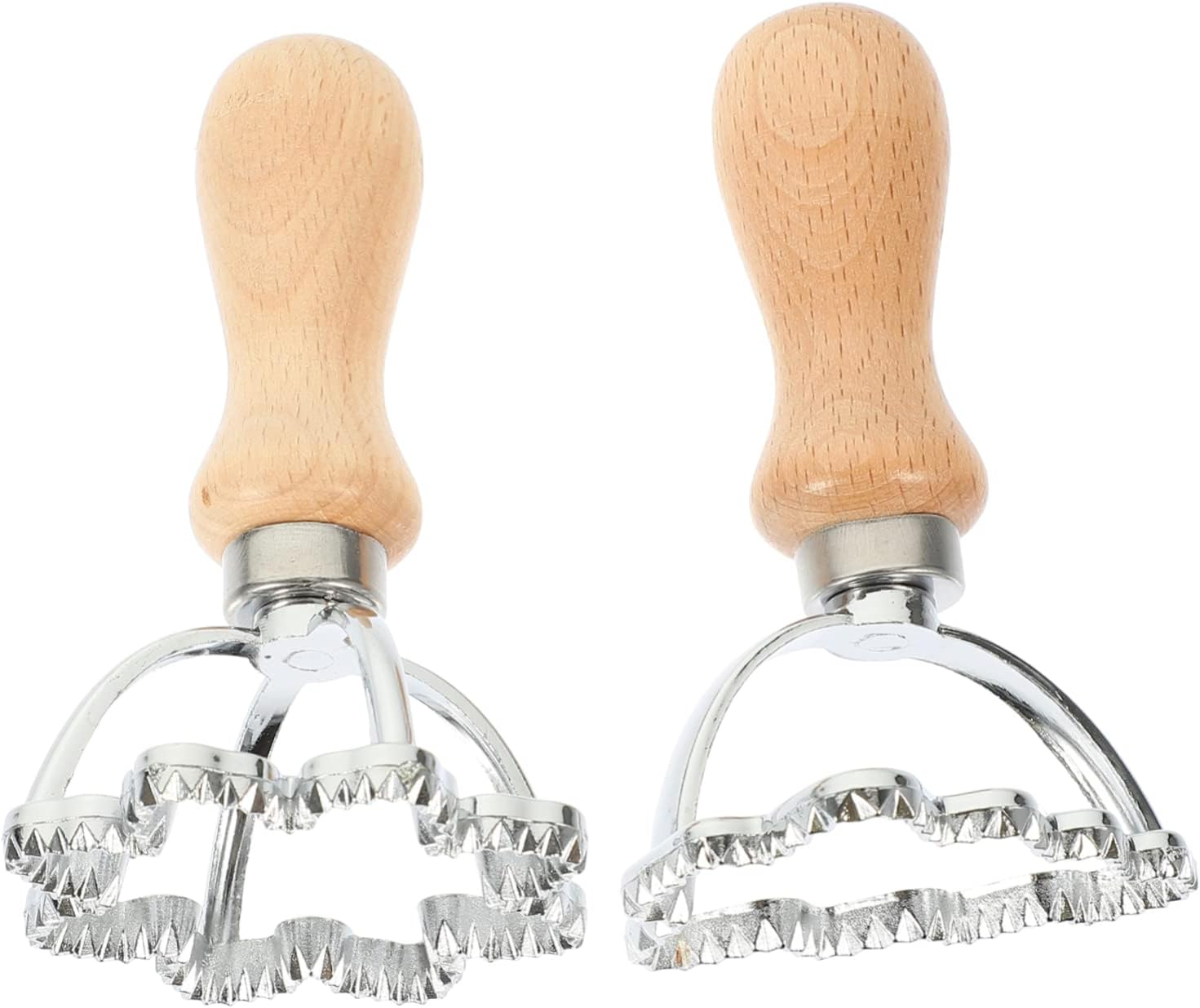 2Pcs Zinc Alloy Cookie Cutters Dumpling Cutter X-Mas Themed for Christmas Treats for Household Kitchen Supply image number 5