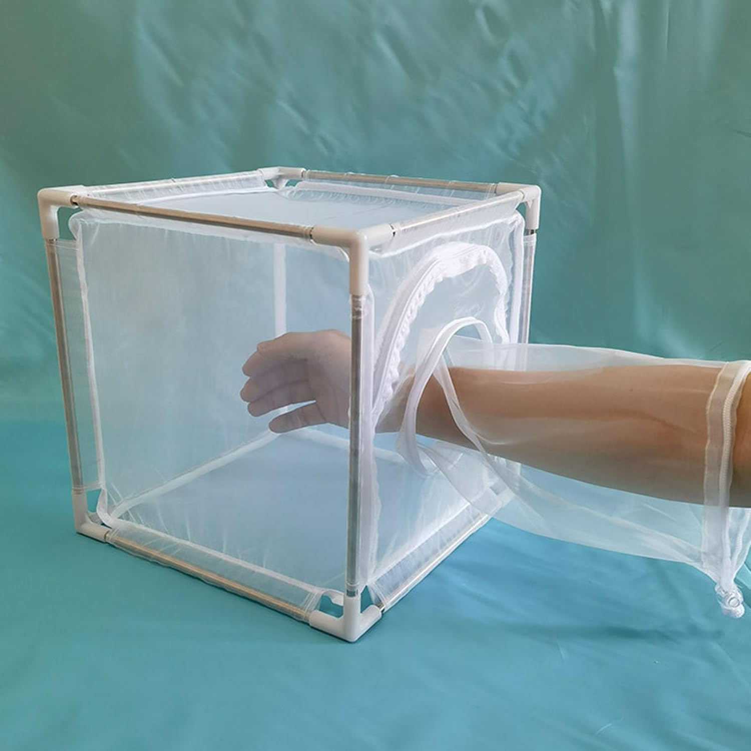 Premium Nylon Fly Mesh Cage, Sturdy Stainless Steel Structure, Ideal for Breeding Observation and Hatching Purposes, Suitable for Homes, Laboratories and Other Diverse Settings, image number 5