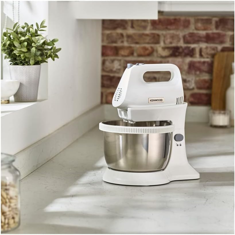KENWOOD HMP34.A0WH Hand Mixer with Stand 2-In-1 Food Processor Kneading Machine 450 W 3.5 L image number 3