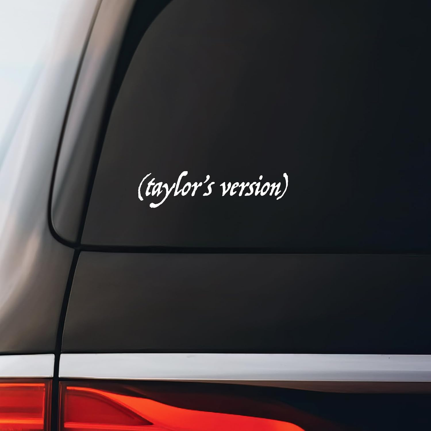 Taylor'S Version Folklore Sticker Decal Notebook Car Laptop 5.5"X1.5" (White) image number 1